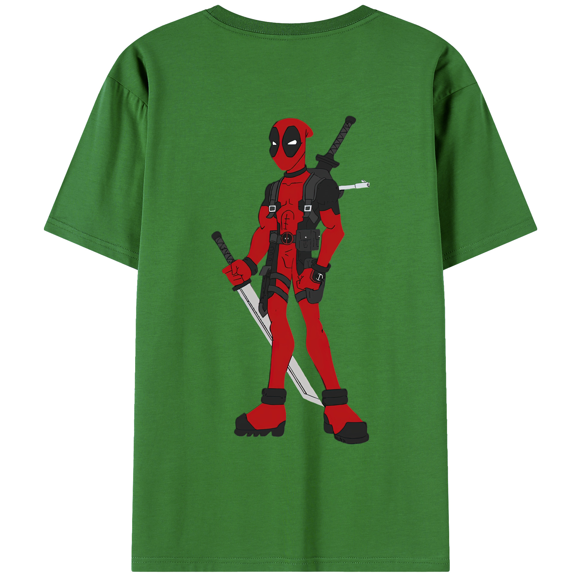 （画像用） Deadpool デッドプール レディース半袖Tシャツ(バックプリント)